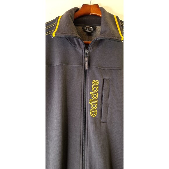 Vtg ADIDAS Full Zip Track Jacket Men's Sz XL Grey Streetwear Sports Active Wear - Picture 7 of 13